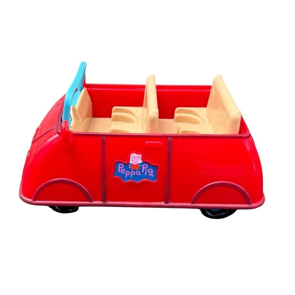 Peppa Pig Red Family Car Vehicle Toy Rolling Wheels